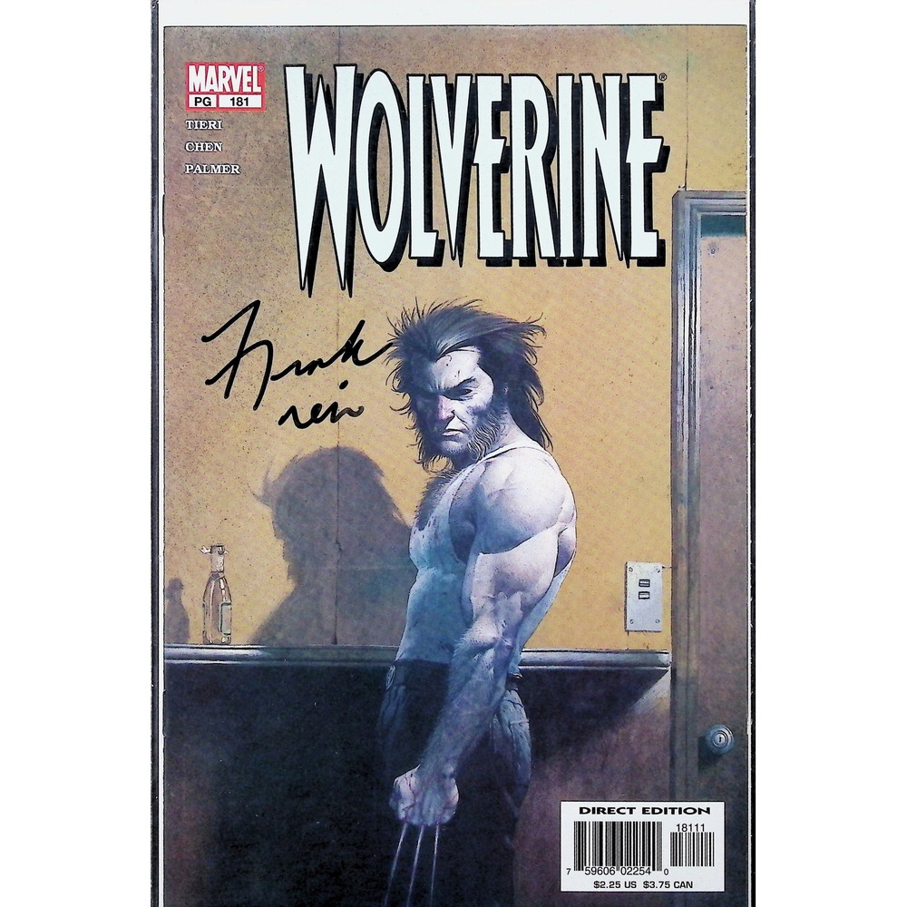 Wolverine #181 Signed Frank Tieri‎ Dynamic Forces COA Esad Ribic Cover 2002